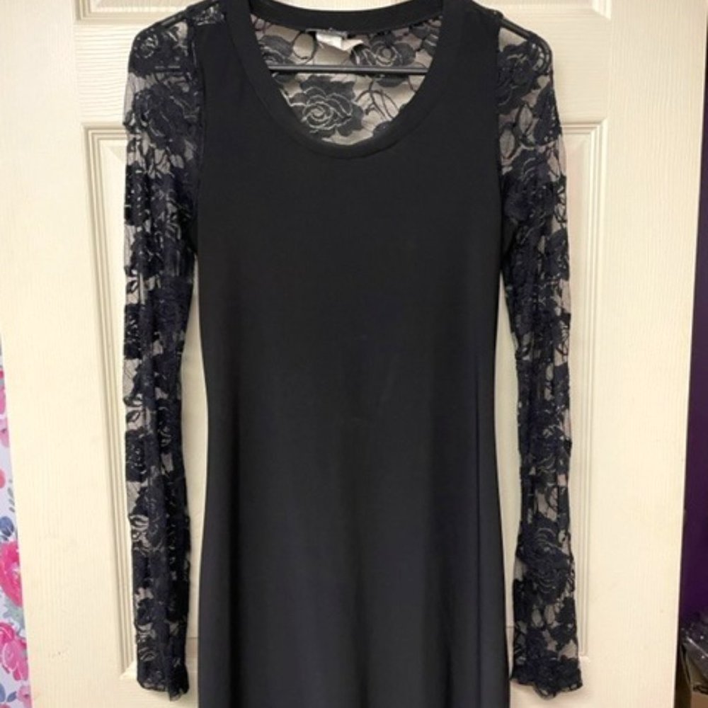 Wet Seal Black Lace Dress